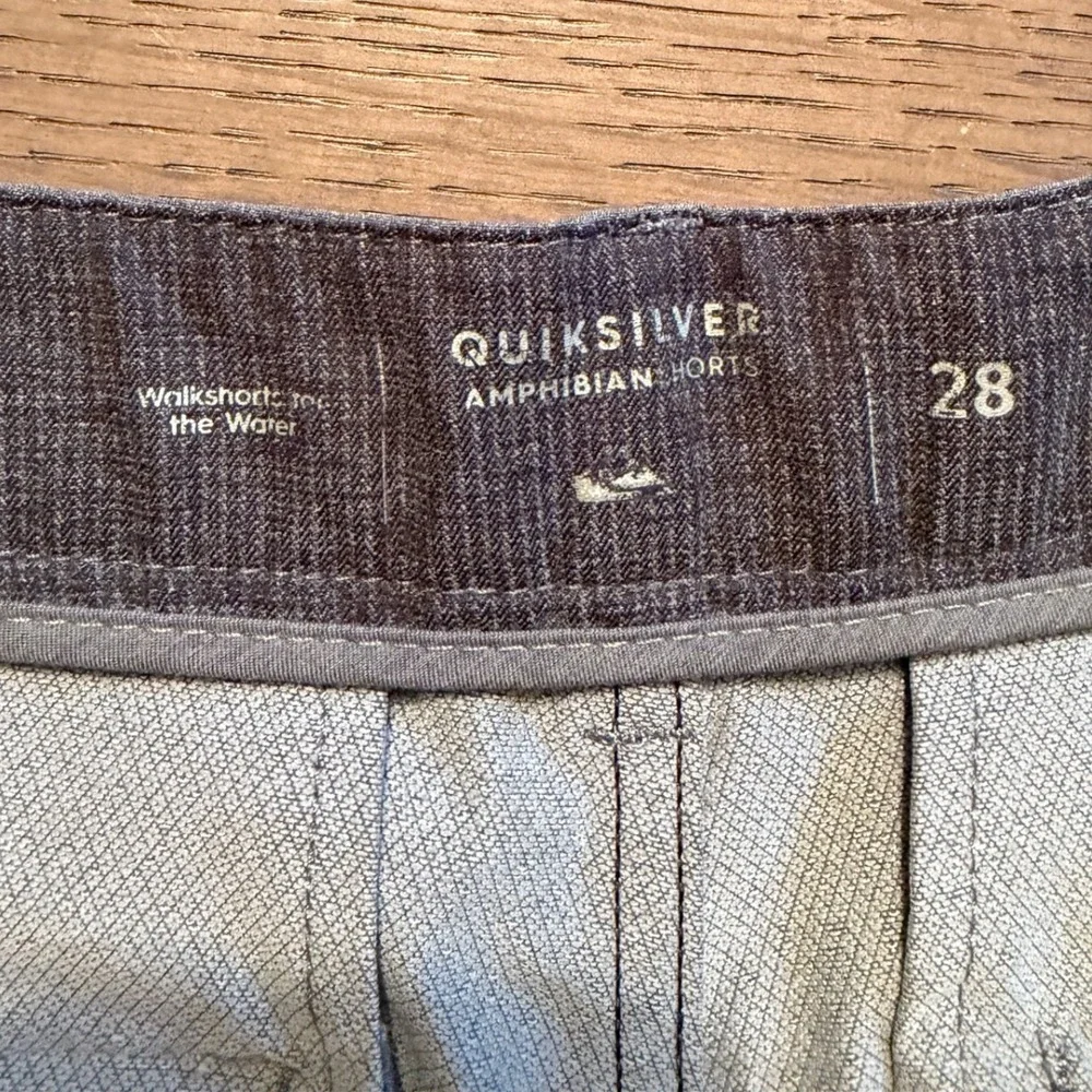 Quiksilver Amphibian Hybrid Shorts Mens 28 Grey Heathered Walkshorts Water Land